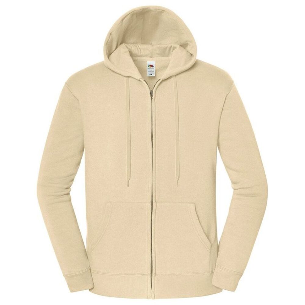Fruit of the Loom Mens Iconic Sweat Jacket / Desert Sand